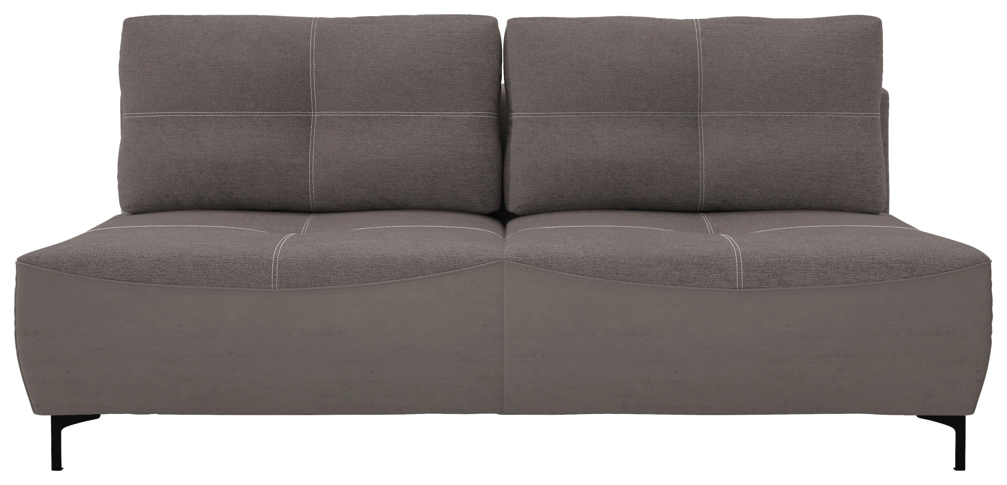 2-sitzer-sofa Mit Schlaffunktion Wendy B: 197 Cm - Dunkelbraun/Schwarz, Design, Textil (197/94/96cm) - MID.YOU