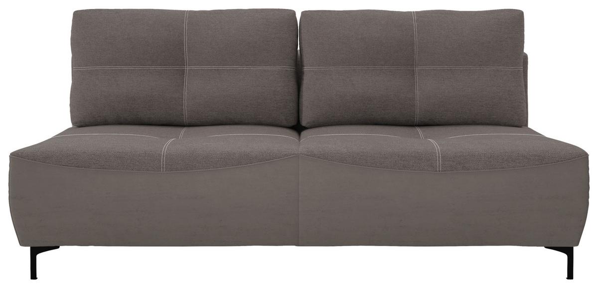 2-sitzer-sofa Mit Schlaffunktion Wendy B: 197 Cm - Dunkelbraun/Schwarz, Design, Textil (197/94/96cm) - MID.YOU