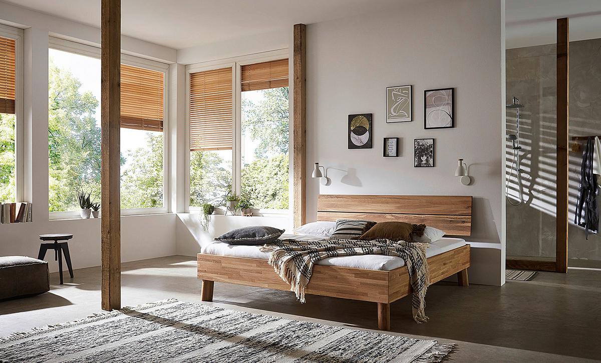 Bett Como Naturfarben 160x200cm - Naturfarben, MODERN, Holz (160/200cm) - MID.YOU