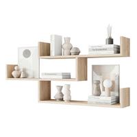 Wandregal Trio Sonoma Eiche Dekor B: 119,1cm - Sonoma Eiche, Basics, Holzwerkstoff (119,1/55/18cm)