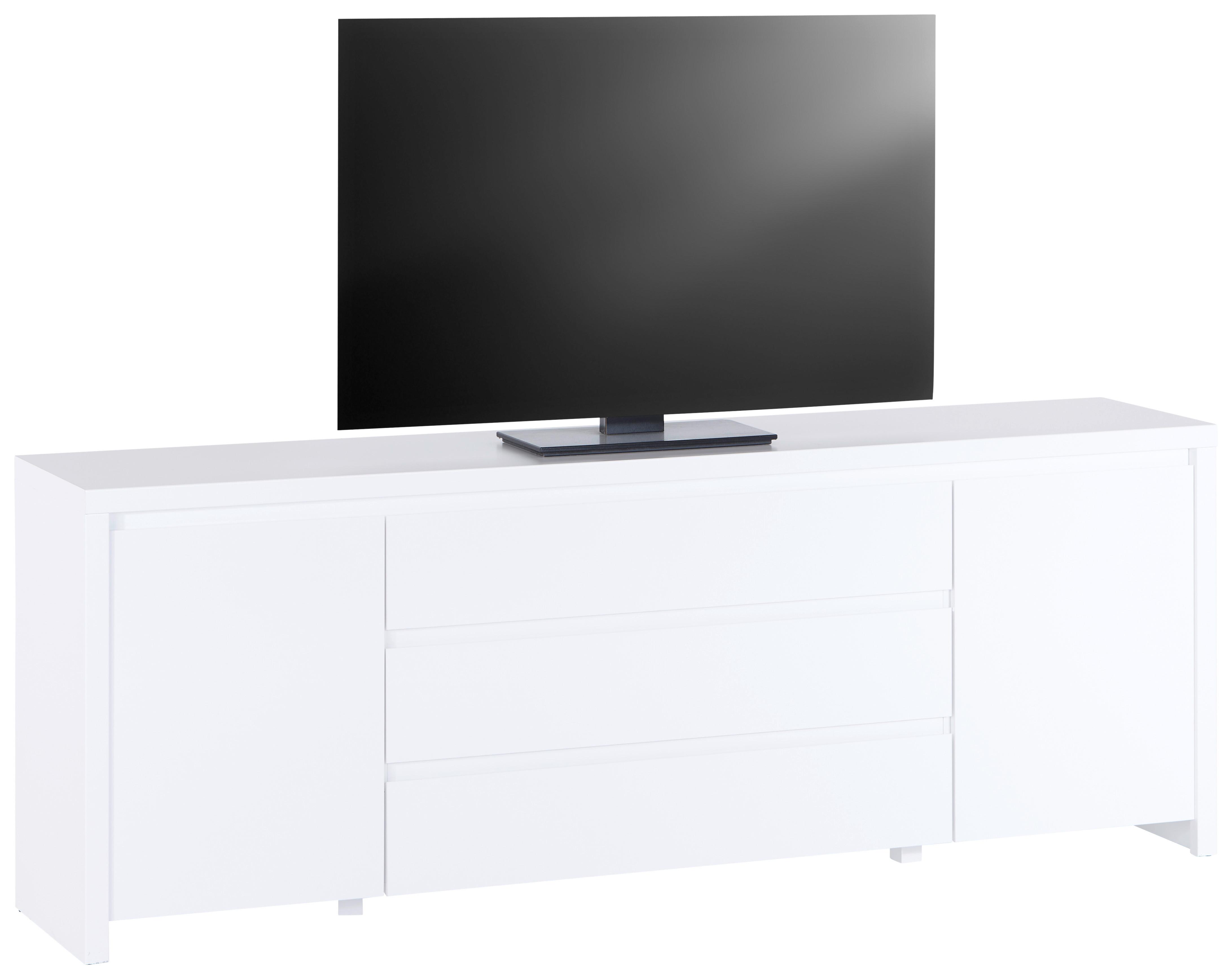 Kommode Larios B: 190 cm Weiß - Weiß, MODERN, Holzwerkstoff (190/71/40cm)