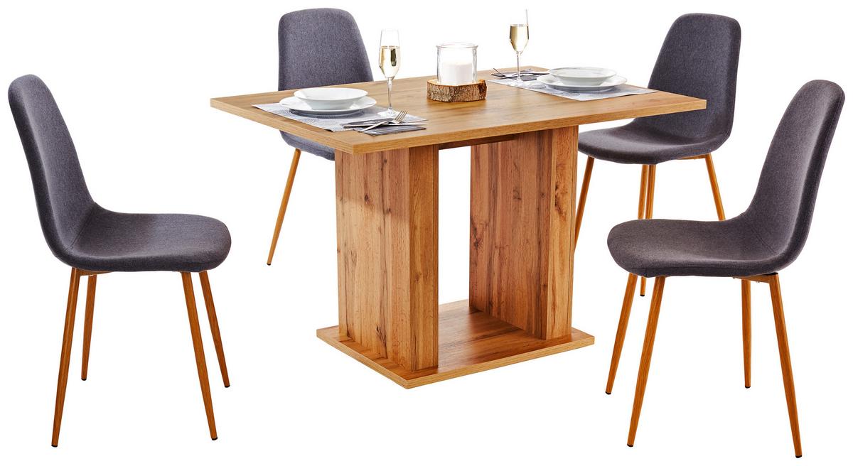 Esstisch Patrik 120x80 cm Eiche Dekor - Eichefarben, MODERN, Holzwerkstoff (120/74/80cm)