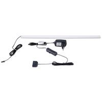 Einlegebodenbeleuchtung Led-Leiste 8w Handschalter - Anthrazit, MODERN, Kunststoff/Metall (45/1,5/2cm)