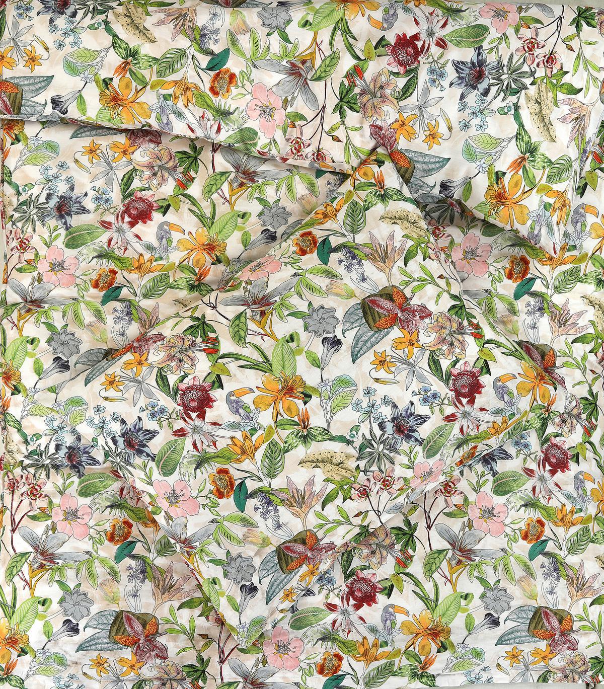 BETTWÄSCHE EXOTIC - Dunkelrosa/Hellgelb, MODERN, Textil - Luca Bessoni