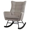 Schaukelstuhl Bryana 125 Taupe, 68x97x88 cm - Taupe, Design, Holz/Kunststoff (68/97/88cm) - Kayoom