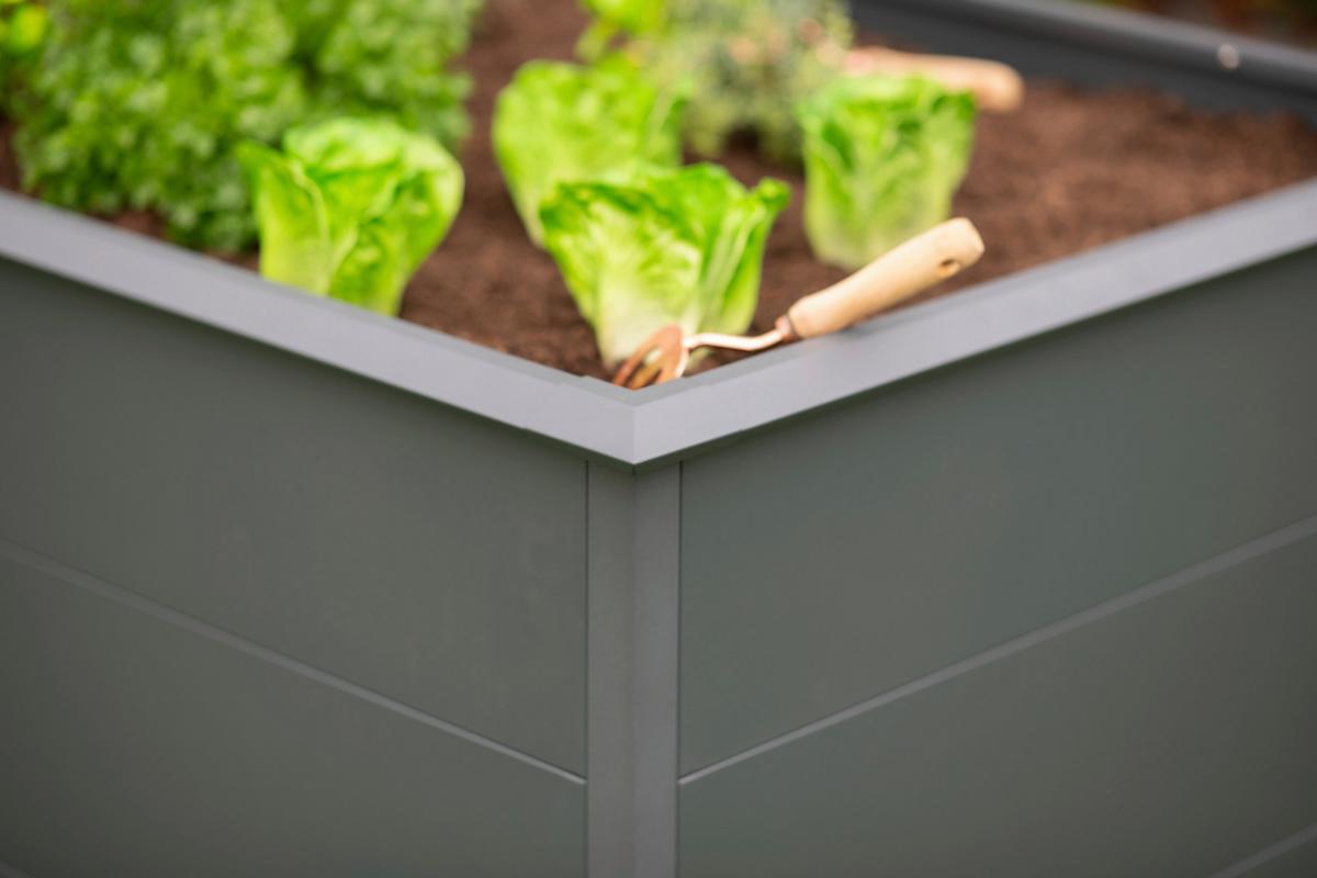 Hochbeet Primus XL - Anthrazit, KONVENTIONELL, Metall (100/200/77cm)