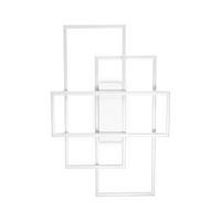 LED-DECKENLEUCHTE Bianco Weiß B: 41 cm - Weiß, Design, Kunststoff/Metall (62,5/41/6cm) - Ideal Lux