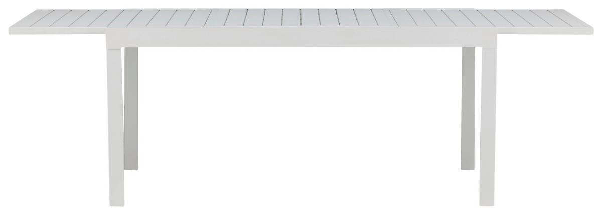 Gartentisch Marbella - Weiß, KONVENTIONELL, Metall (160/100/75cm) - Gardenson