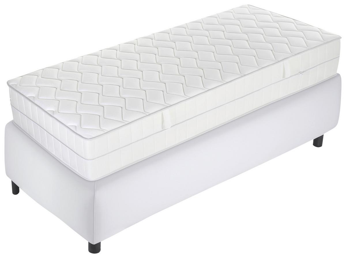 Kaltschaummatratze Luxus 90x200 cm H2/H3 H: 29 cm - Weiß, Basics, Textil (90/200cm) - MID.YOU