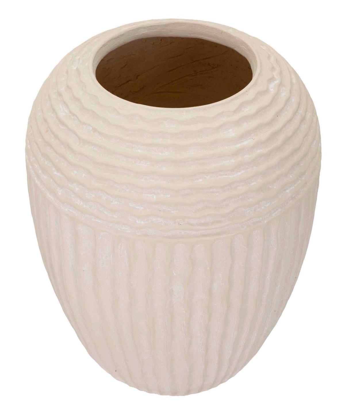 Vase Mist Pot Creme B: 30 cm - Creme, Basics, Metall (30/38,5/30 cm)