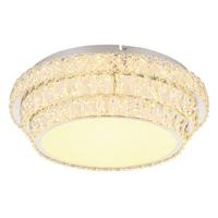 Led-deckenleuchte 68157-48 - Klar/Chromfarben, LIFESTYLE, Kunststoff/Metall (50/15,5cm) - Globo