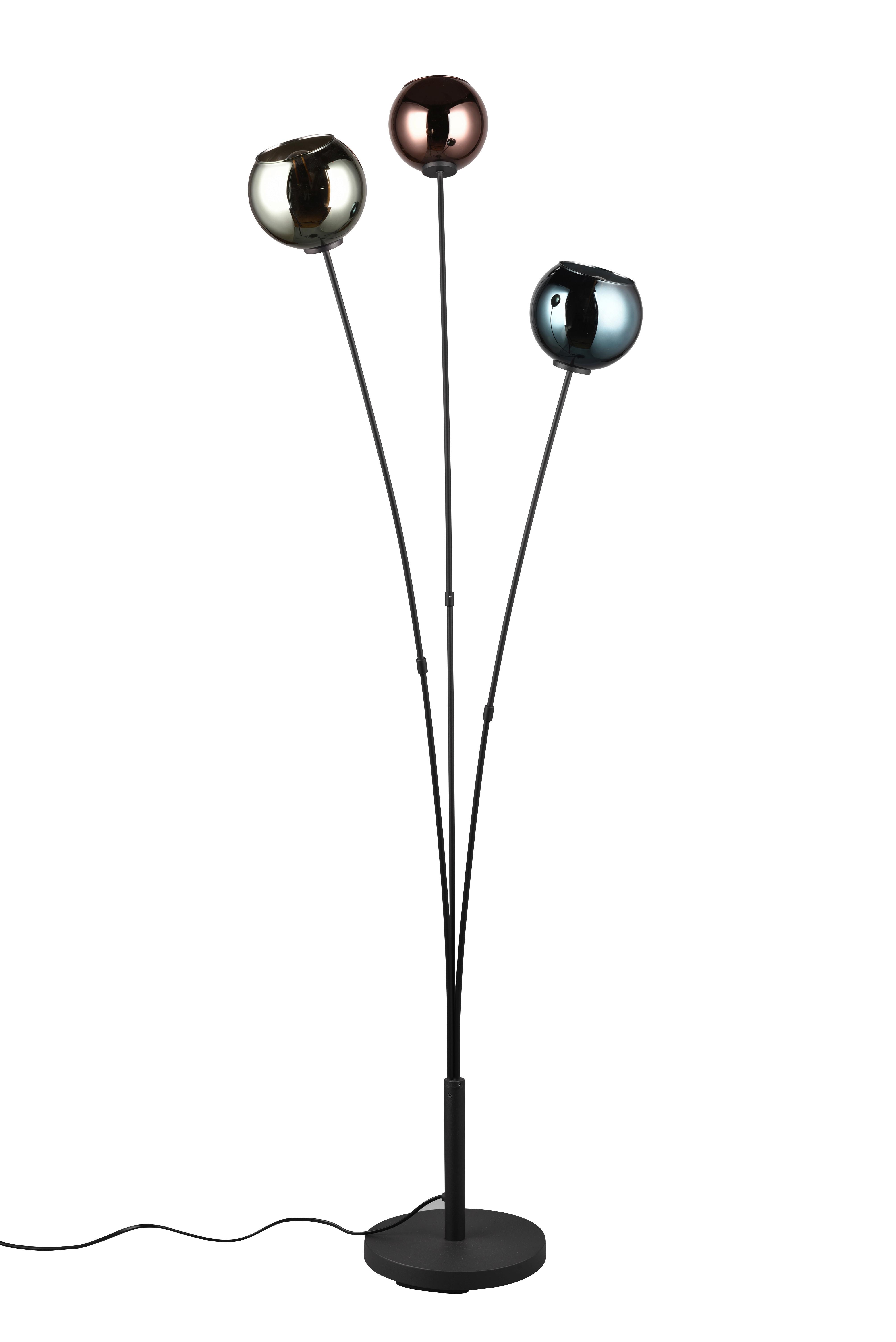 Stehleuchte R41303017 Sheldon - Blau/Multicolor, Design, Glas/Metall (40,5/39,5/150cm)