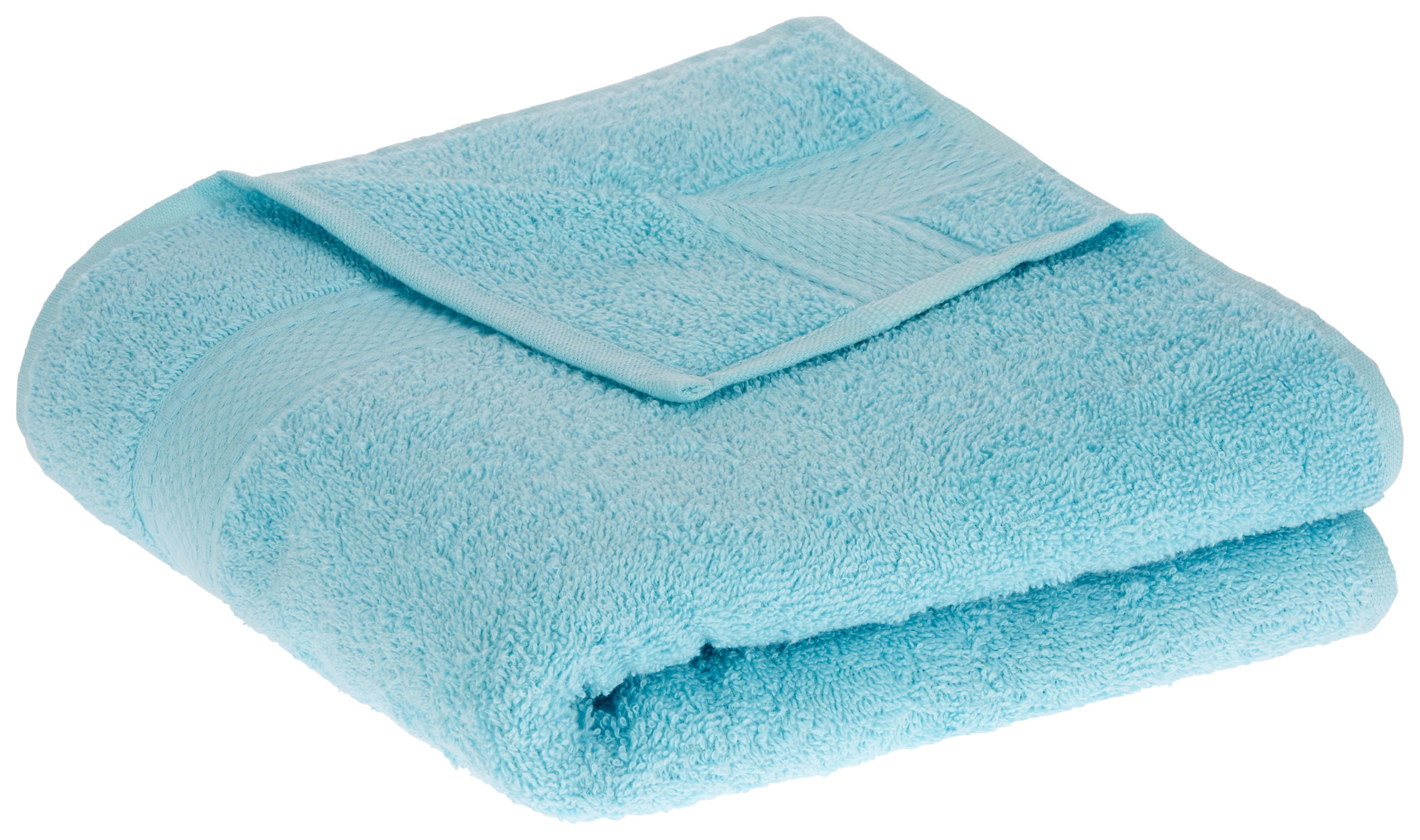 RUČNÍK Cindy, 50/100cm, tyrkysová - tyrkysová, textil (50/100cm) - Modern Living