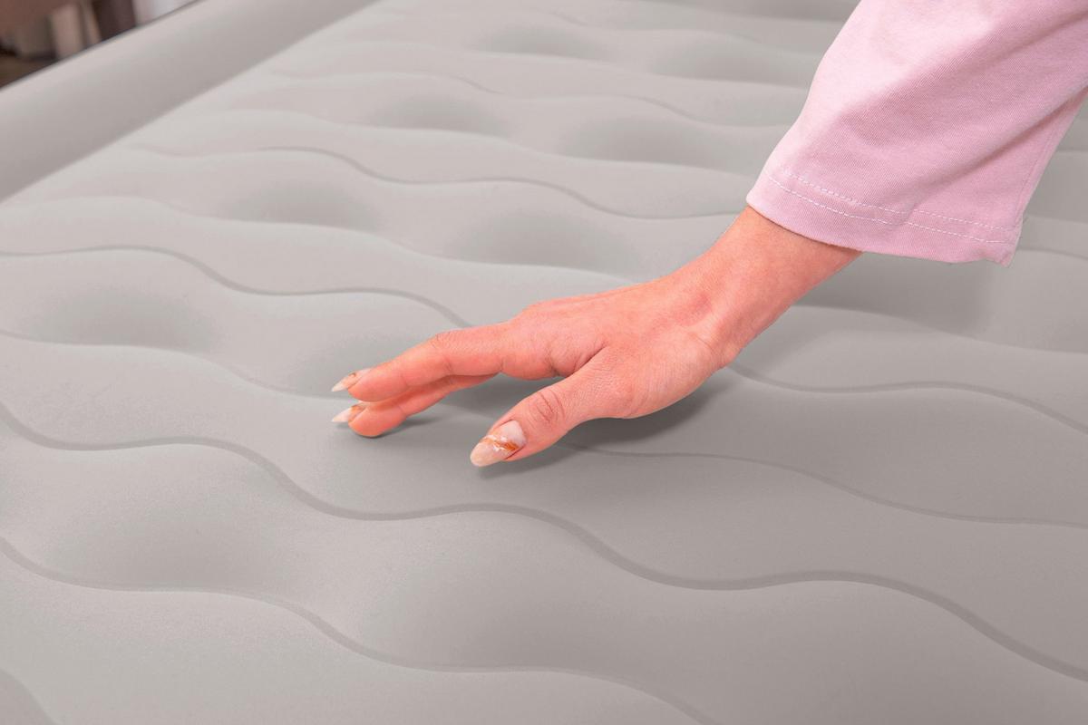 Luftbett Anita 191x97x46 cm Bis 180kg, inkl. Pumpe - Braun/Grau, KONVENTIONELL, Kunststoff/Metall (191/97/46cm) - Bestway