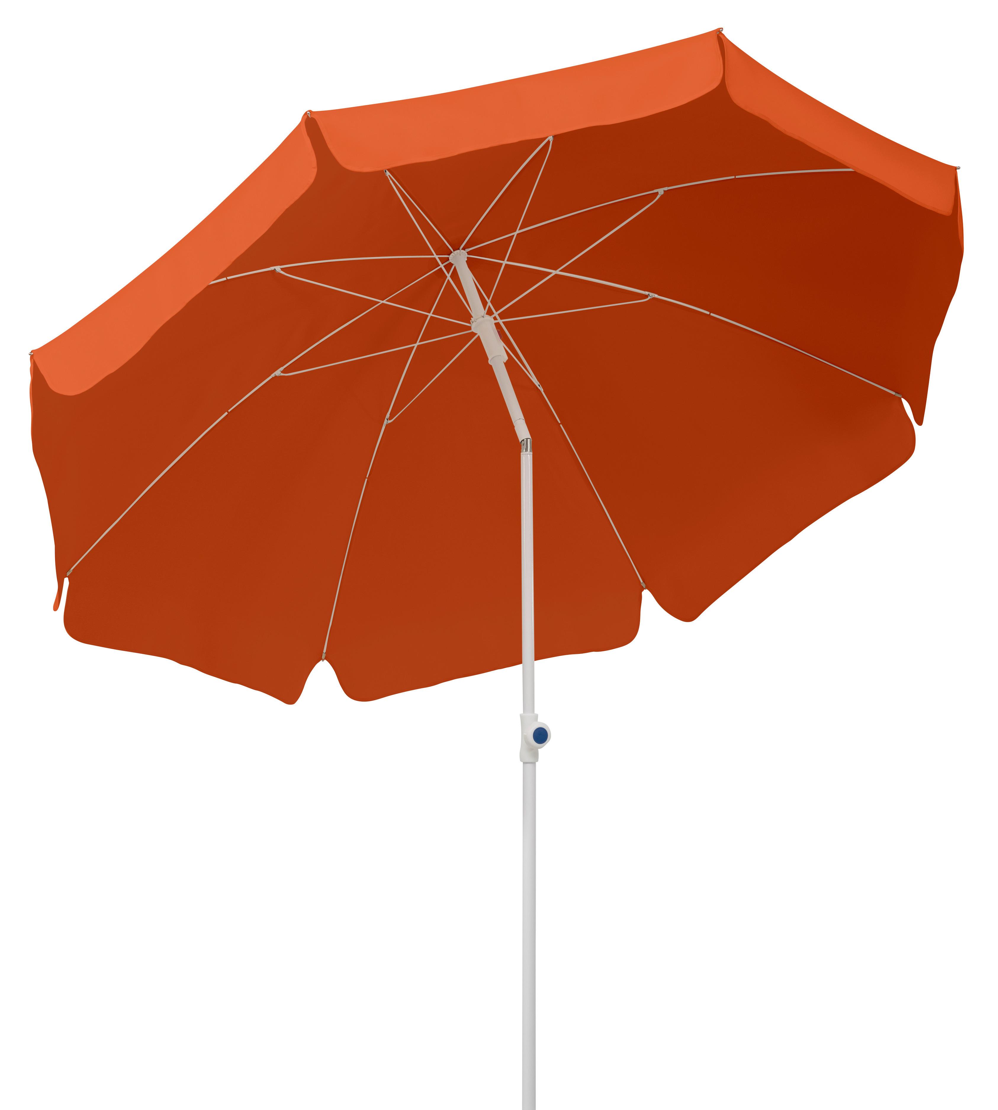Sonnenschirm Ibiza Bxhxt: 200x215x200 Cm Terracotta - Terracotta/Weiß, Basics, Textil/Metall (200/215/200cm) - Schneider