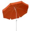 Sonnenschirm Ibiza BxHxT: 240x230x240 cm Terracotta - Terracotta/Weiß, Basics, Textil/Metall (240/230/240cm) - Schneider