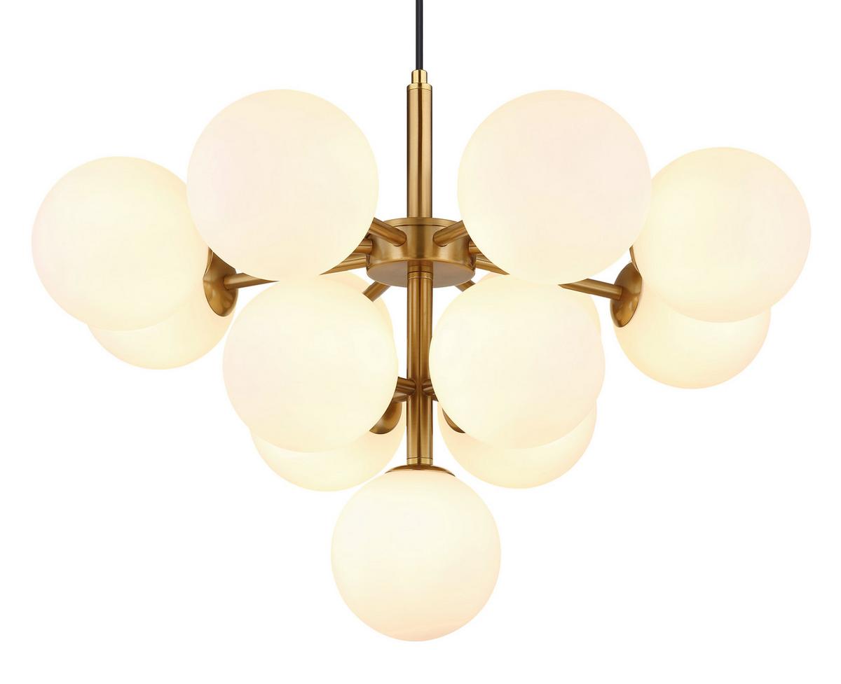 Függőlámpa 56143-13g - aranyszínű, Design, Üveg/fém (56/120cm) - Globo