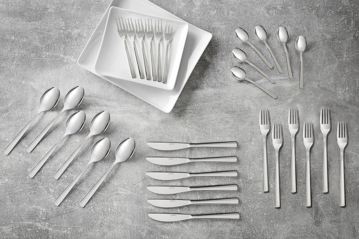 Besteckset 60-teilig Gamma Für 12 Personen - Edelstahlfarben, KONVENTIONELL, Metall (32,5/43,5/10,5cm) - Berndorf