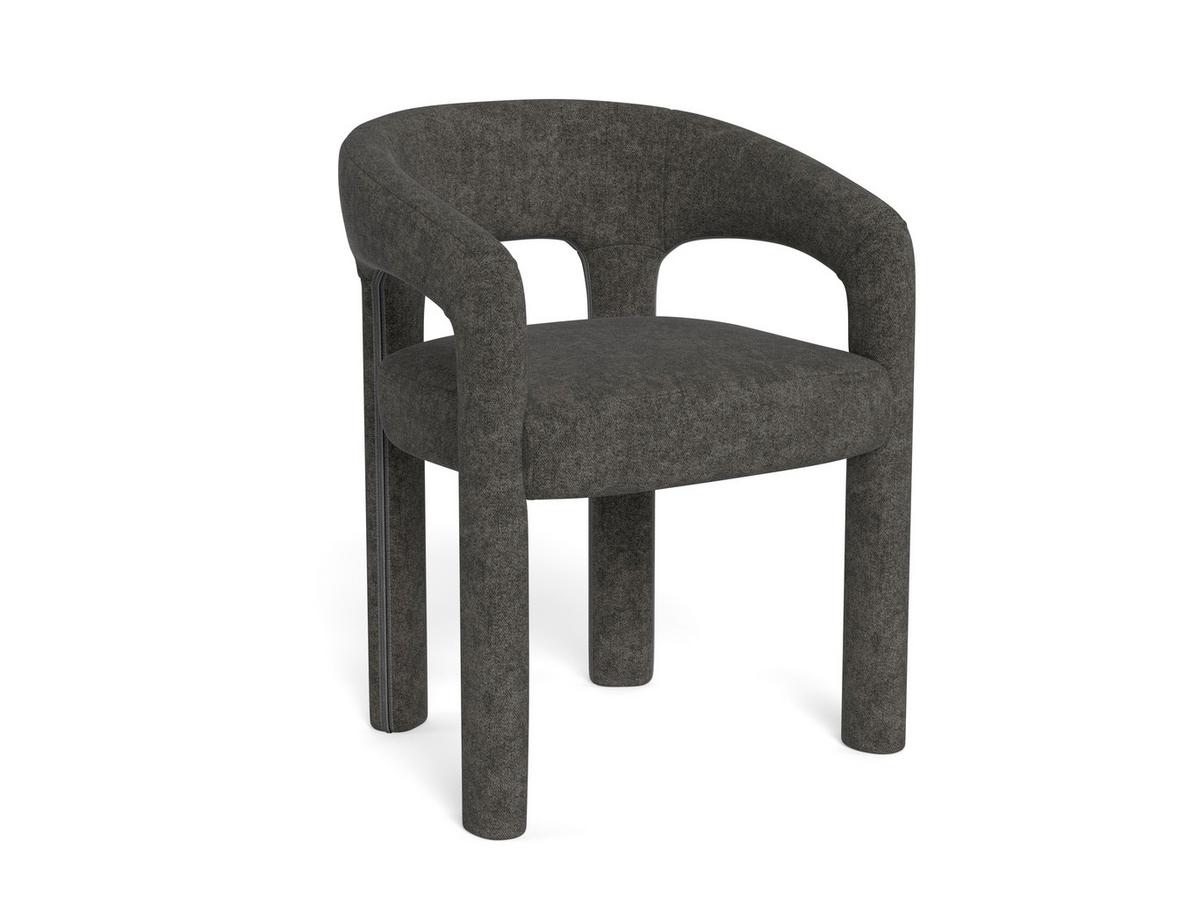 Stolička s podrúčkami Cole, tmavosivá - tmavosivá, Modern, plast (58/76/55cm) - MID.YOU