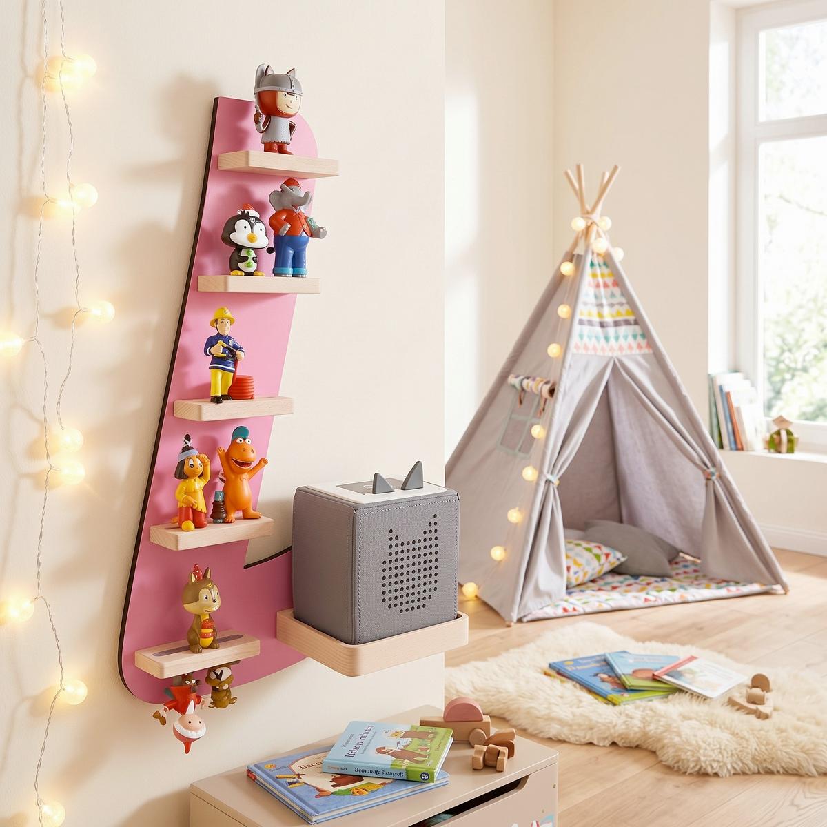 Kinderregal Boarti Pink B: 32 cm - Pink, MODERN, Holzwerkstoff (32/47/19cm) - Livetastic