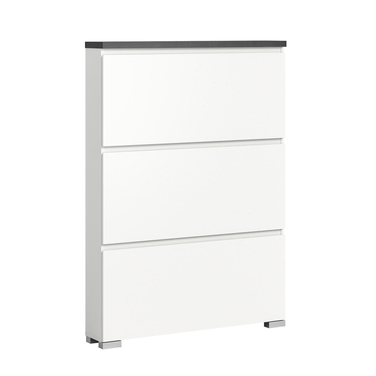 Schuhkipper Shoelove Weiß, Grau B: 95cm - Silberfarben/Weiß, MODERN (95/133/18cm)