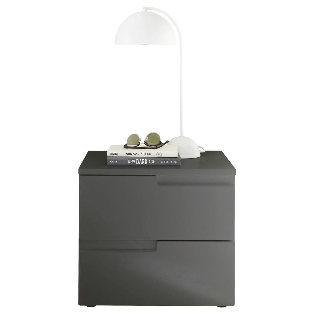 Nachtkästchen Graphitfarben H: 41,7 cm Spice 2