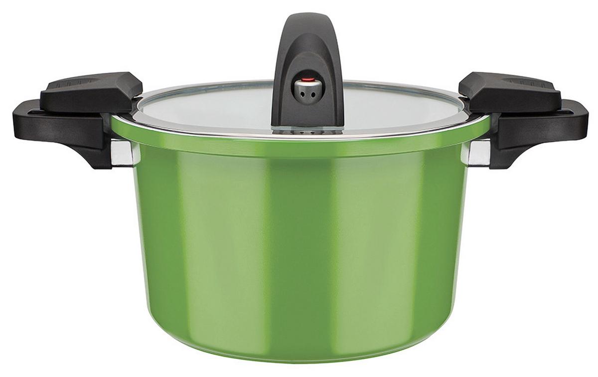 Kochtopf 6 l Aluminium, hellgrün - Hellgrün, Basics, Metall (24/16cm) - GSW