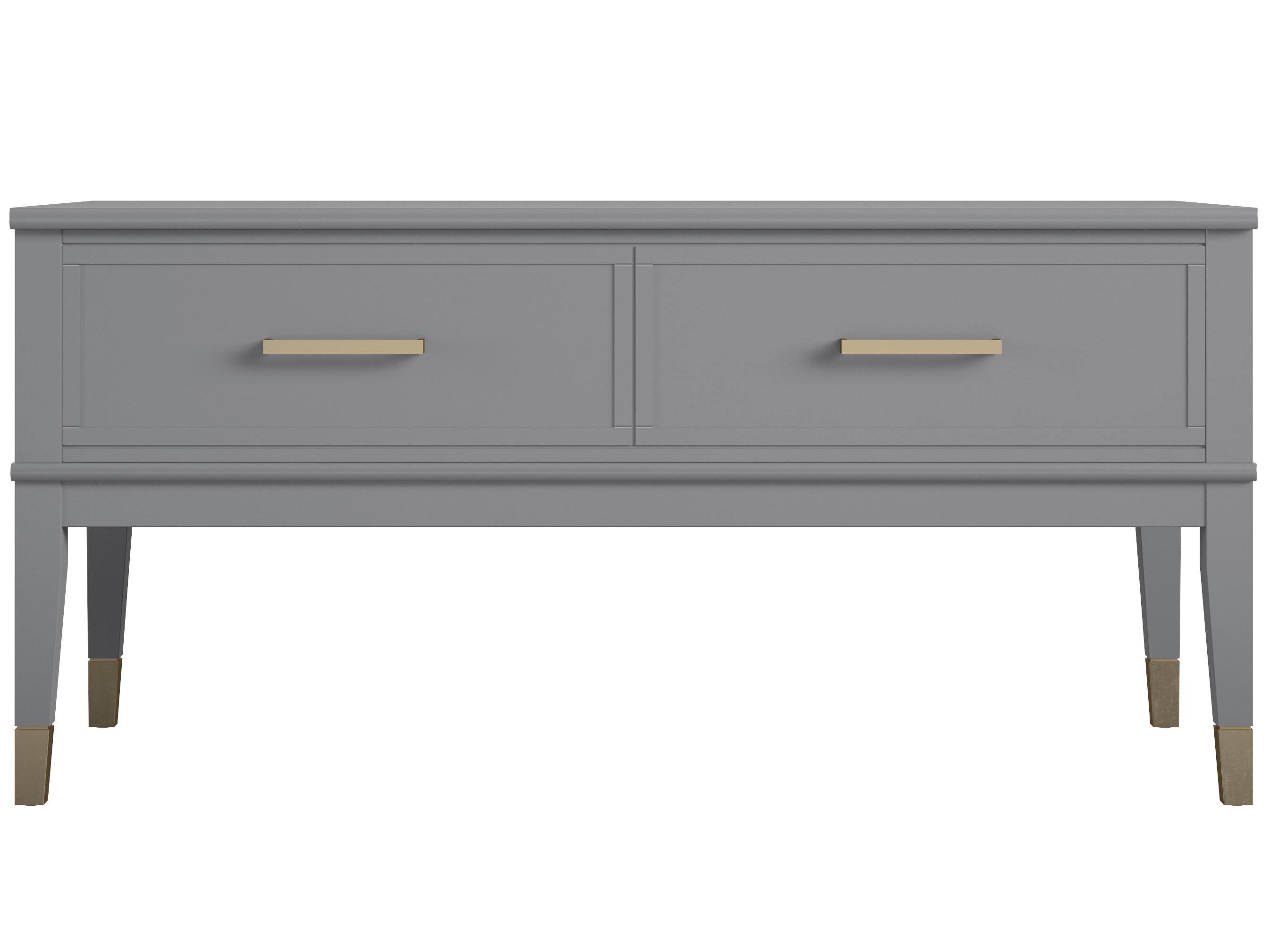 Couchtisch Westerleigh Graphitfarben B: 106 cm - Graphitfarben, Design, Holzwerkstoff/Metall (106/52/51cm) - MID.YOU