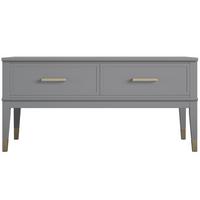 Couchtisch Westerleigh Graphitfarben B: 106 cm - Graphitfarben, Design, Holzwerkstoff/Metall (106/52/51cm) - MID.YOU