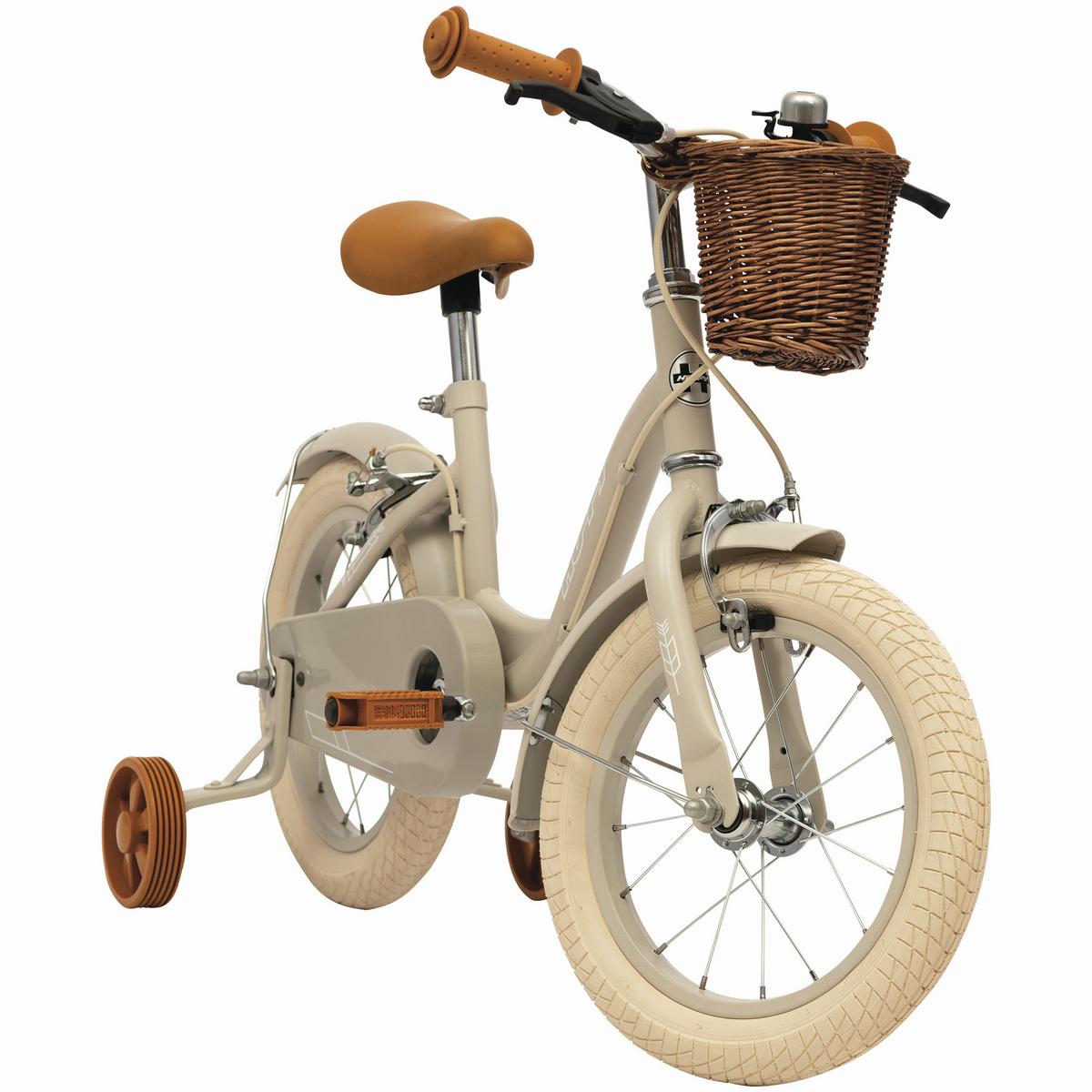 Kinderfahrrad Vintage Hellgrau, 14 Zoll - Hellgrau, Basics, Metall (46,5/68/91cm)
