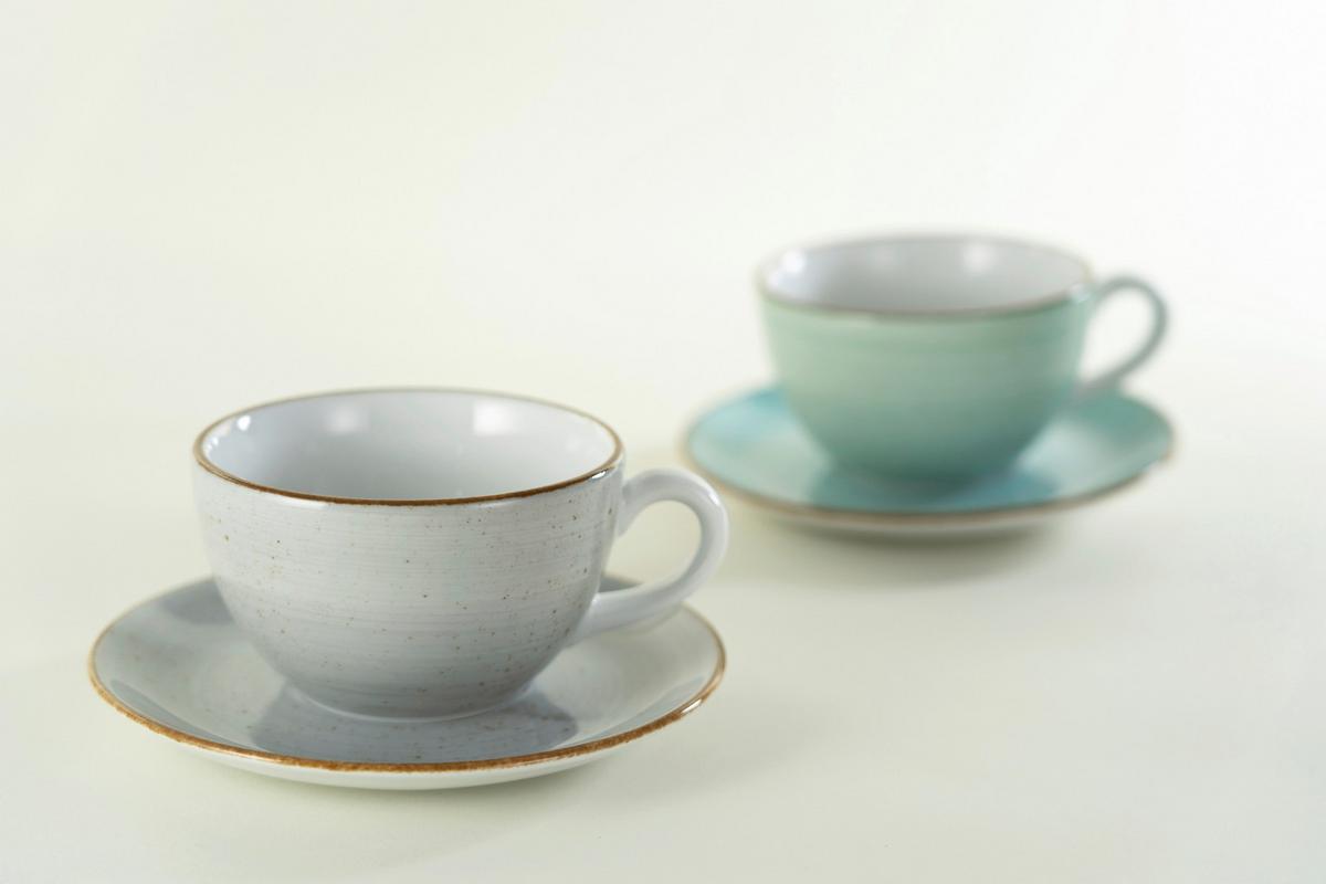 TASSENSET Vintage Nature Weiß, Hellgrau - Hellgrau, Basics, Keramik - Creatable