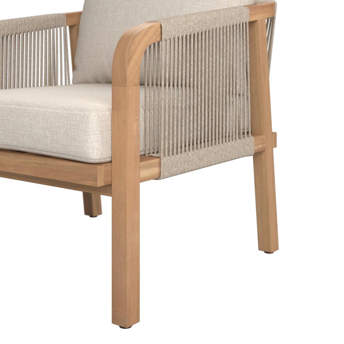 Loungegarnitur Talinn - Akaziefarben, MODERN, Holz (100/65/36cm) - Beldano