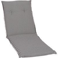 Auflage für Liege Tupelo 191x58x8 cm Schwarz / Weiß - Schwarz/Weiß, Basics, Textil (191/58/8cm) - Gardenson