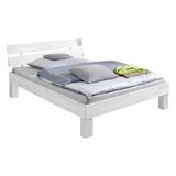 Futonbett Julia 90x200 cm Buche Massiv - Buchefarben/Weiß, Design, Holz (90/200cm) - Bessagi Home