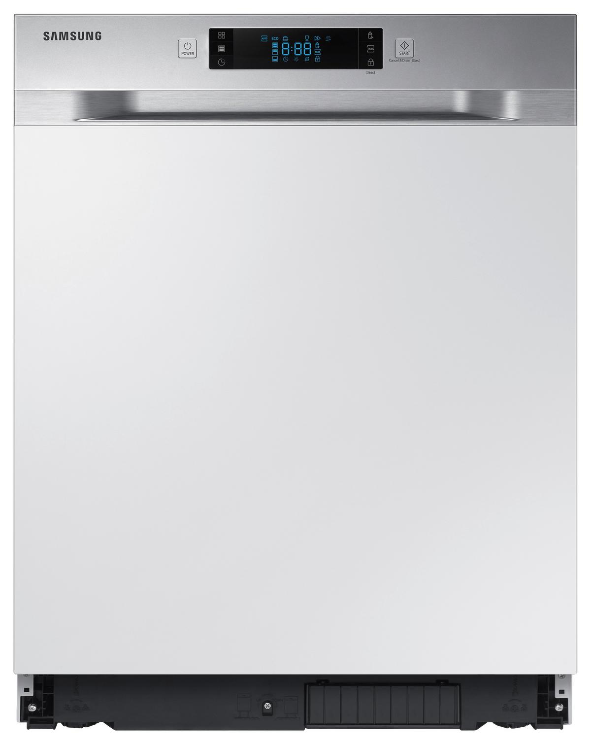 Geschirrspüler Teilintegriert Silberfarben, Weiß, B: 59,8 cm - Silberfarben/Weiß, Kunststoff/Metall (59,8/81,5/57,0cm) - Samsung