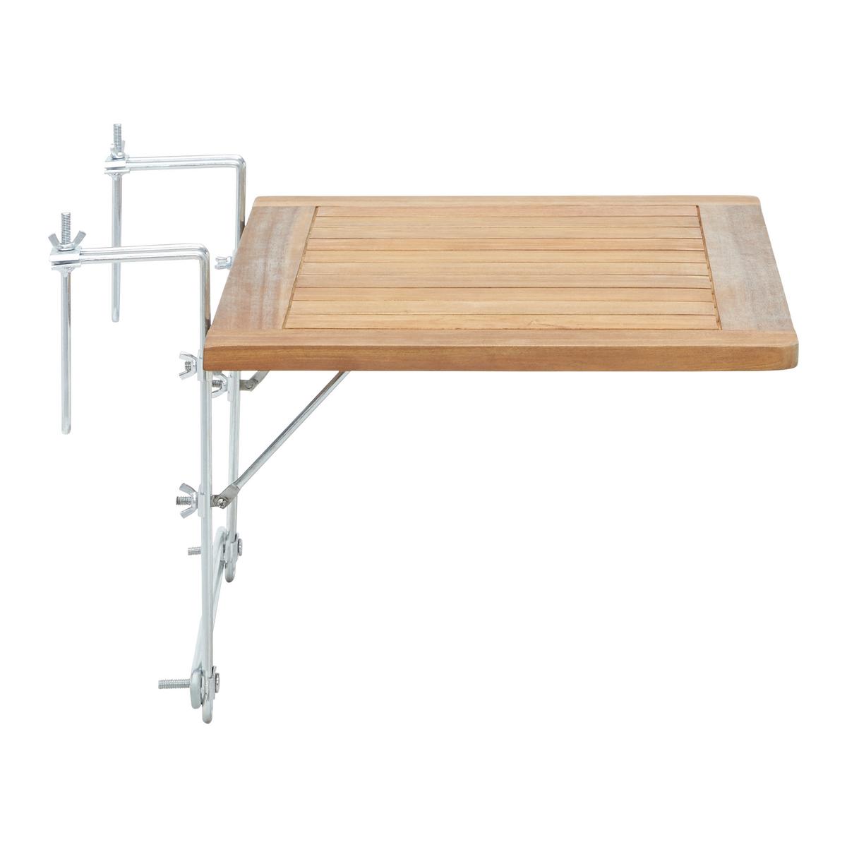 Balkónový stůl Helena - barvy akácie, Moderní, dřevo (60/34/40cm) - Bessagi Garden