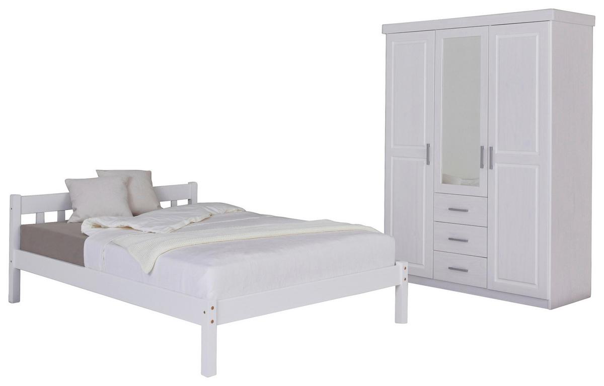Einzelzimmer Vilmar Geraldo Weiß 2-teilig - Weiß, MODERN, Holz - MID.YOU