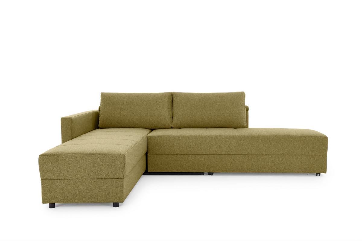 Ecksofa Looks Iii - Messingfarben/Schwarz, Design, Textil (287/229cm) - LOOKS by W.Joop