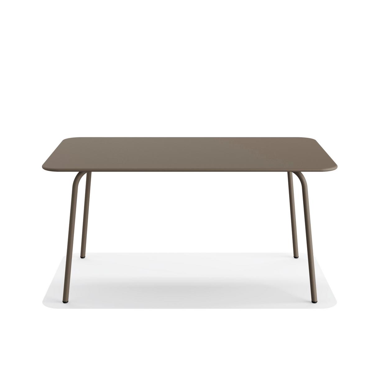 Gartentisch Shine Gartentisch - Cappuccino, Basics, Metall (160/73/90cm)