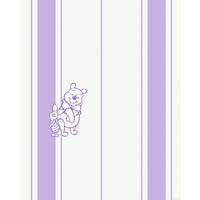 Vliestapete Winnie The Pooh Gentle - Lila/Weiß, Basics (200/250cm) - Komar