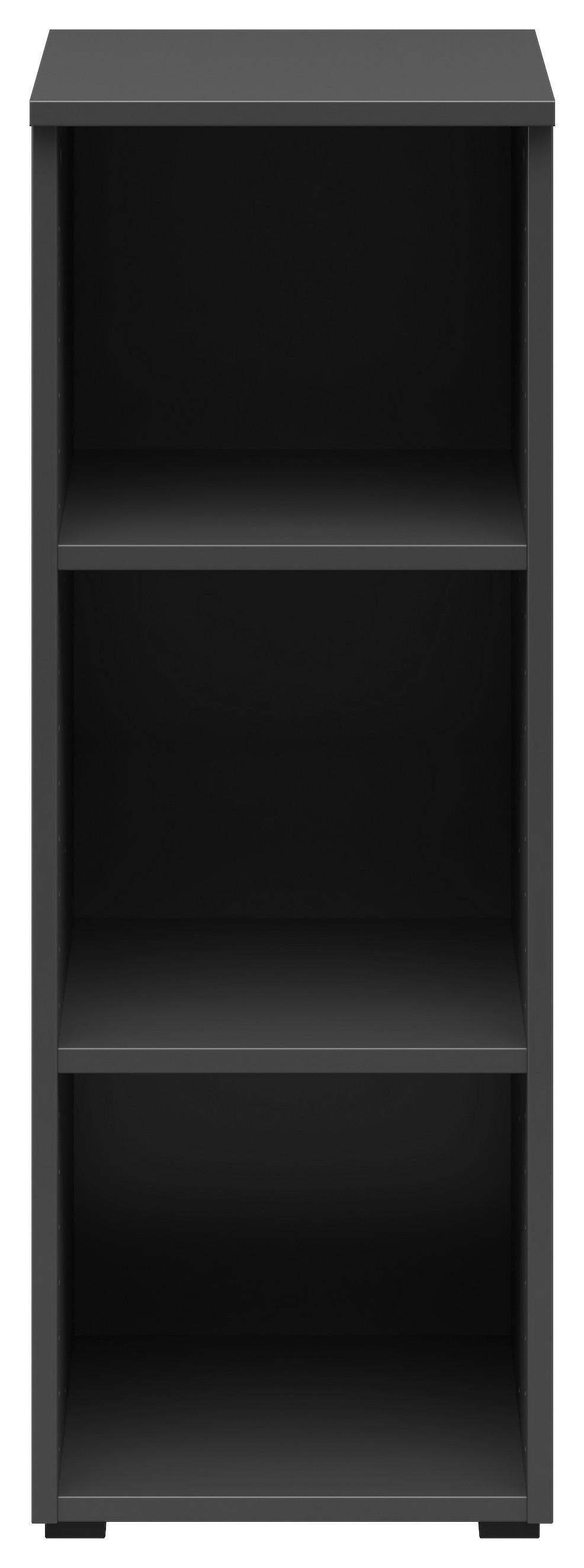 Regál Cabinet š: 30 cm - barvy grafitu/antracitová, Moderní, kompozitní dřevo/plast (30/83/40cm)