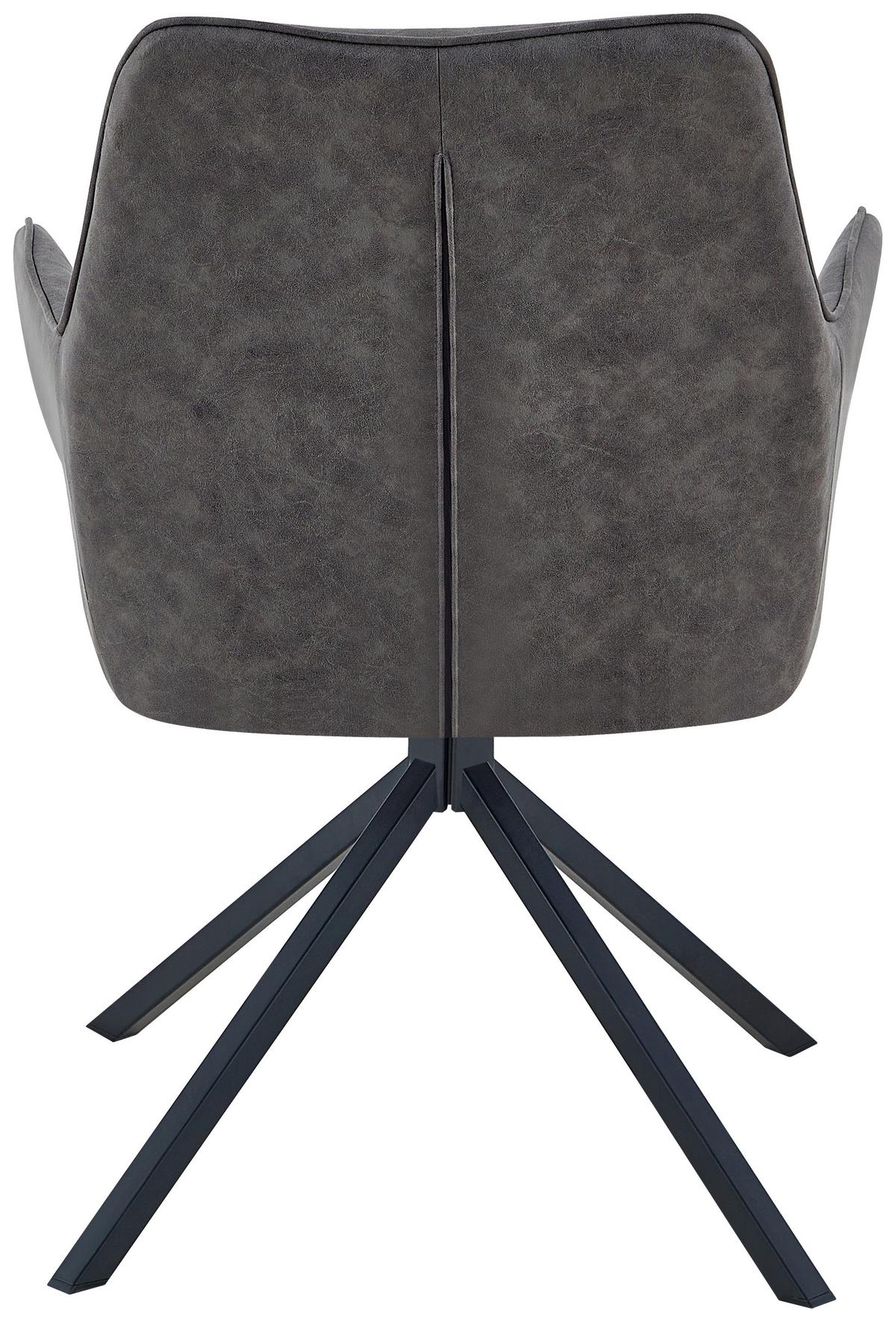 ŽIDLE S PODRUČKAMI AERON 125 - antracitová, Design, kov/plast (62/89/59.5cm) - Kayoom