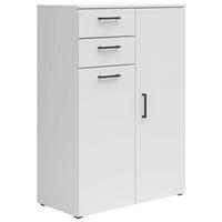 Komoda MULTISTAURAUM - čierna/biela, Modern, kompozitné drevo/plast (80/115/40cm)