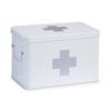 Medizinbox Weiß B: 32 cm - Weiß, Basics, Metall (32/20/21cm) - Zeller Present