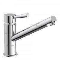Küchenarmatur Cornwall Chromfarben Schwenkbar Hochdruck - Chromfarben, Trend, Kunststoff/Metall (18cm) - Schütte