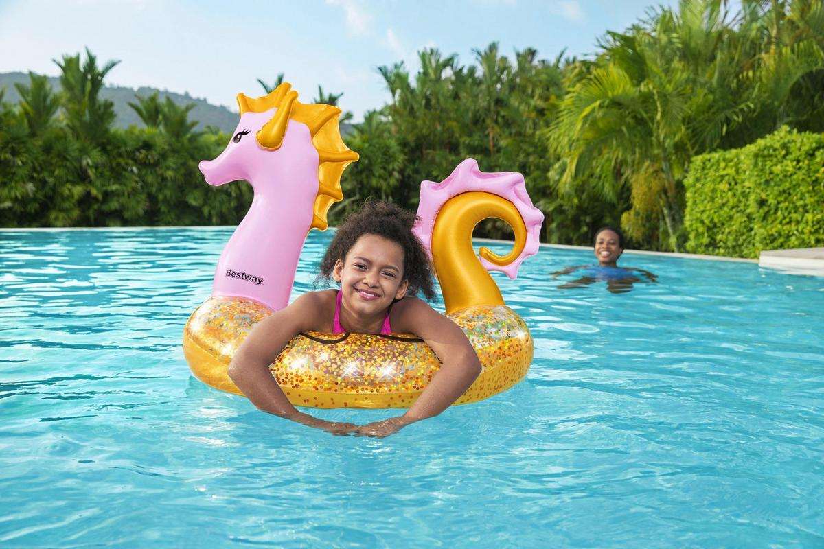 Schwimmreifen für Kinder Ø 84 cm, Seepferdchen - Pink/Orange, LIFESTYLE, Kunststoff (104,5/84/76cm) - Bestway