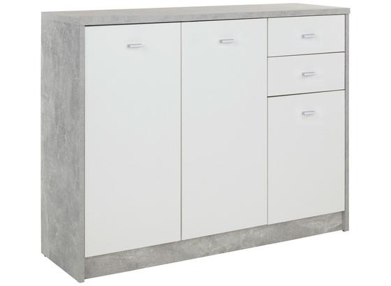 Kommode B 109,1cm 4-You New, Beton Optik/Weiß - Schwarz/Weiß, MODERN, Holzwerkstoff (109,1/85,4/34,6cm) Kommode B 109,1cm 4-You New, Beton Optik/Weiß - Schwarz/Weiß, MODERN, Holzwerkstoff (109,1/85,4/34,6cm)