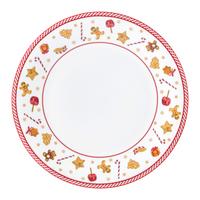 dezertný tanier XMAS - GINGER - biela/červená, Konventionell, keramika (21cm) - Mömax