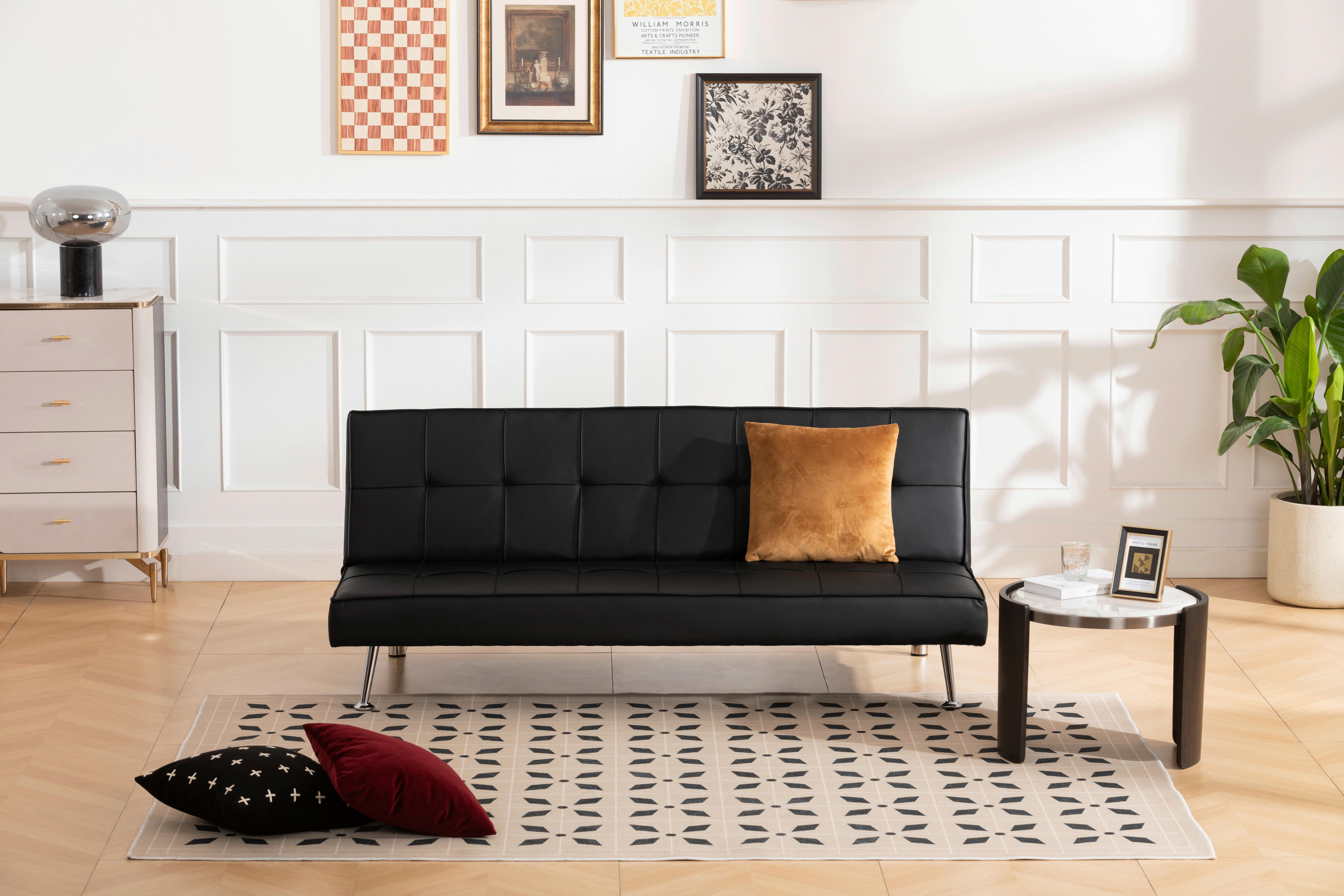 3-sitzer-sofa Mit Schlaffunktion Silva B:179cm - Silberfarben/Schwarz, Basics, Textil (179/74/91cm) - P & B