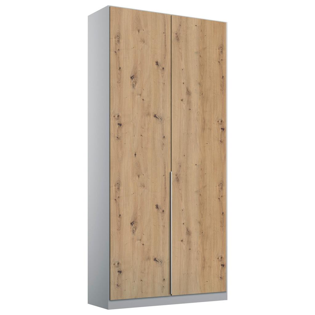 Drehtürenschrank 91 cm Alabama Extra Hellgrau